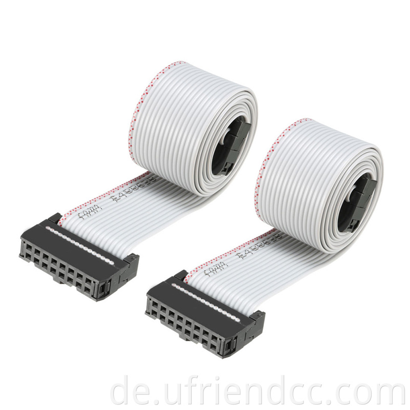 Großhandel Raspberry Strip -Kabelabstand 1.27/2.0/2.54 mm 16.06.16.20.40 Pin IDC Flat Industrial Cable Male bis weibliche Extender